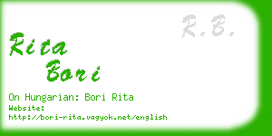 rita bori business card